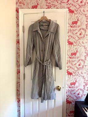 Everlane Blue Gray Trench Coat